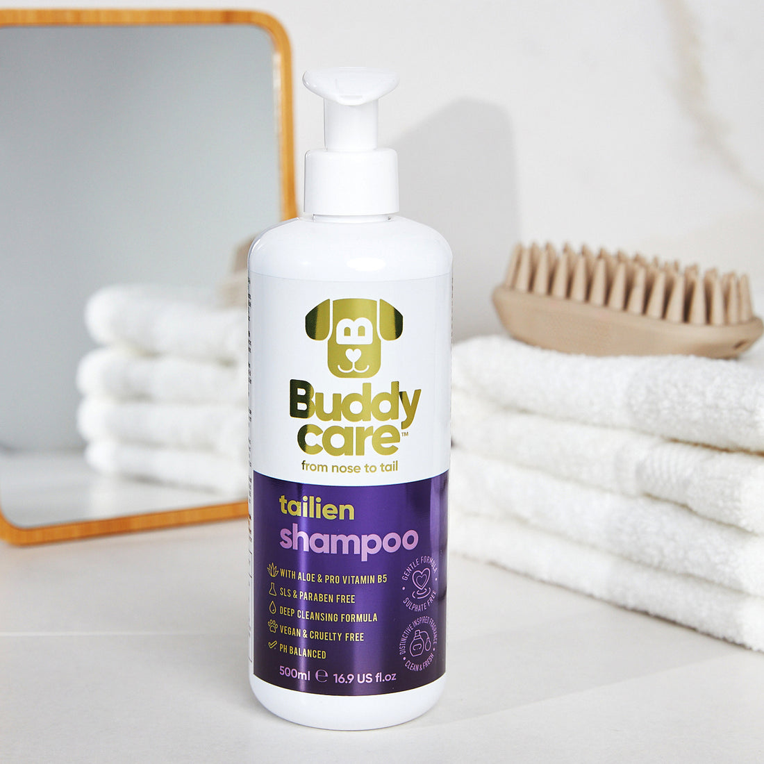 Buddy Care Dog Shampoo - Tailien - 500ml / 16.9 fl oz
