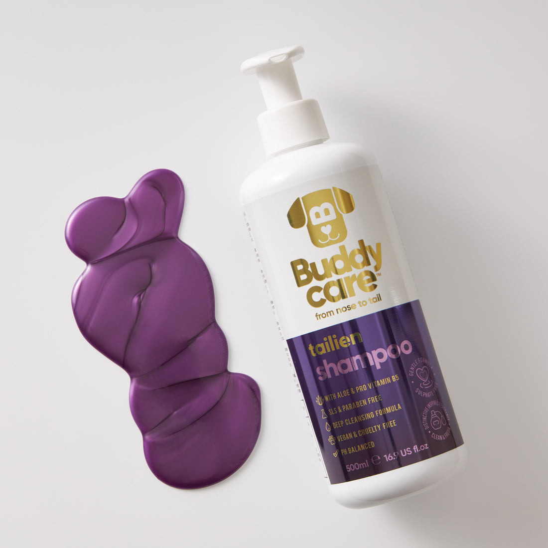 Buddy Care Dog Shampoo - Tailien - 500ml / 16.9 fl oz