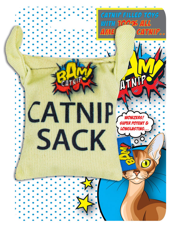 BAM! Catnip Filled Sack Cat Toy
