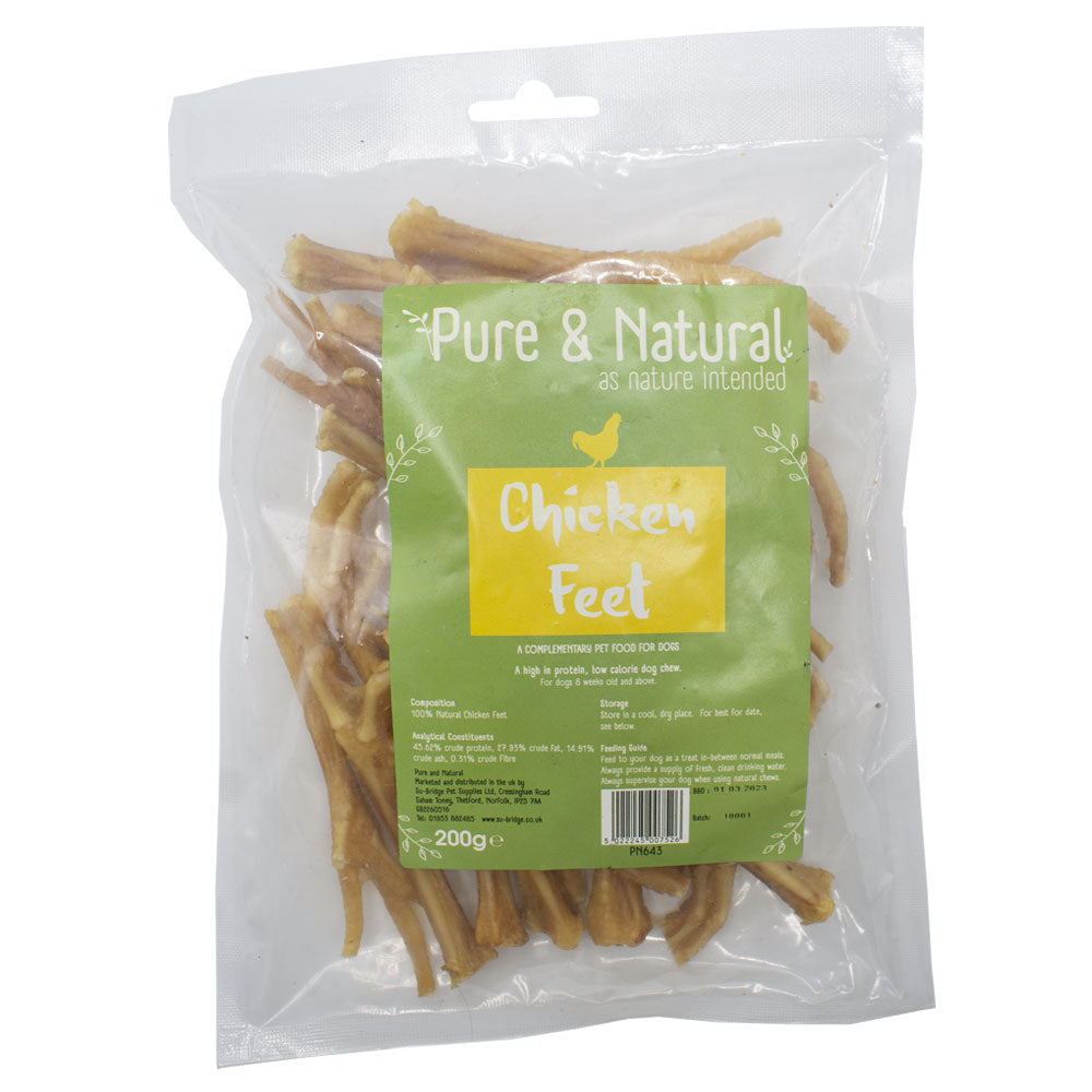 Pure & Natural Chicken Feet 200g