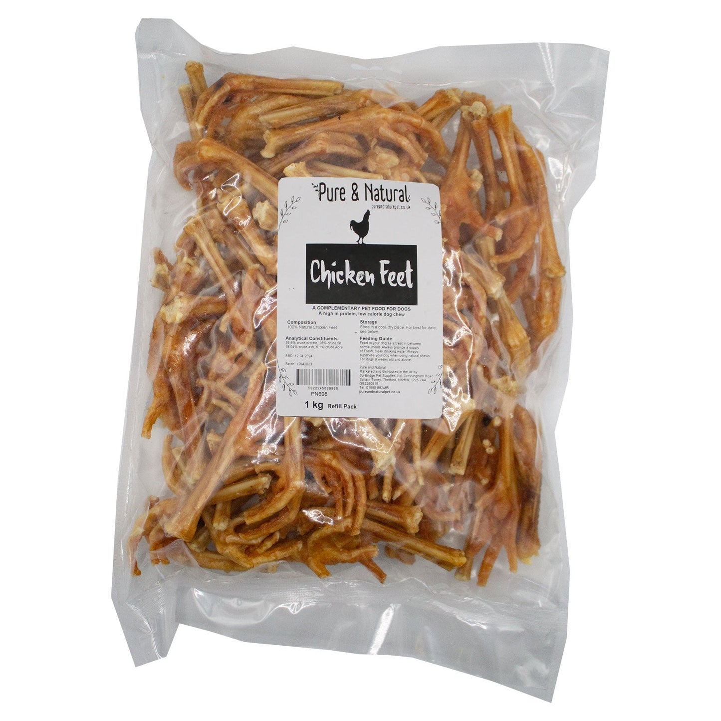 Pure & Natural Chicken Feet Refill 1kg