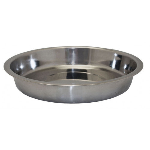 8" Shallow Stainless Steel Puppy Dish