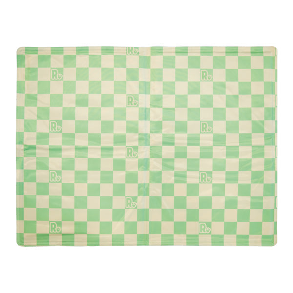 Green Checkered Cool Mat - Medium