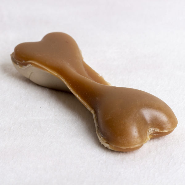 Veggie Bites Peanut Butter Bone-shaped Dog Chew -12cm