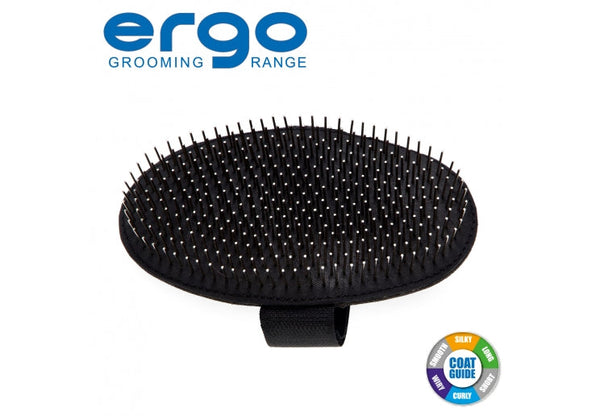 Ancol Ergo Dog Palm Pin Pad Fur Grooming Accessory