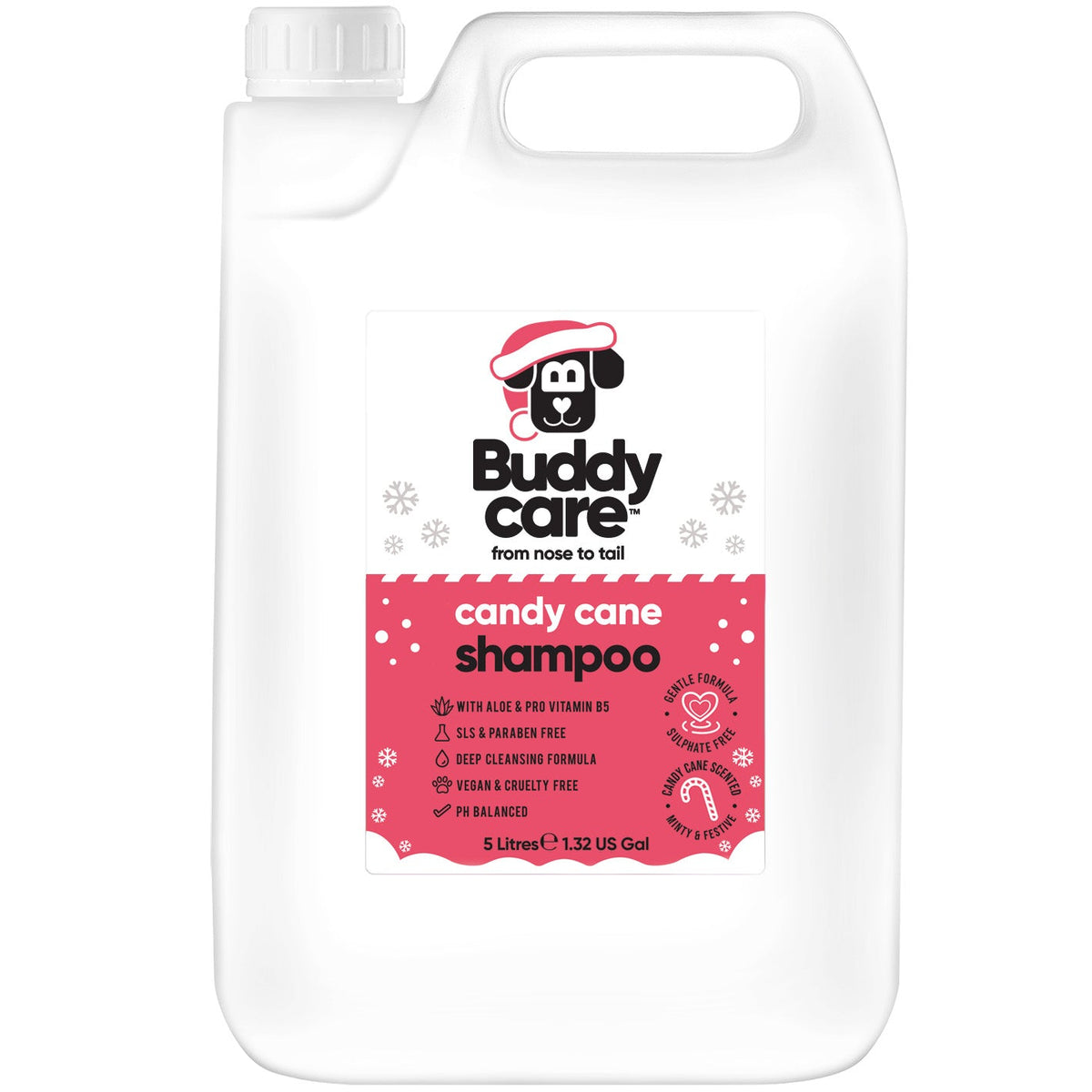 Buddycare Dog Shampoo - Candy Cane - 5L