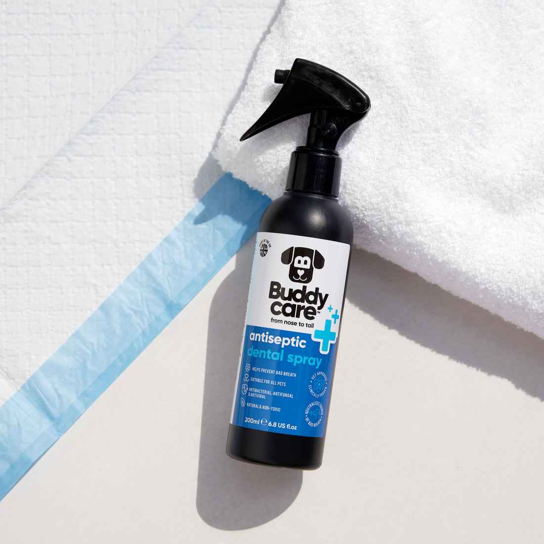 Buddy Care Pet Antiseptic Dental Spray - 200ml / 6.76 fl oz