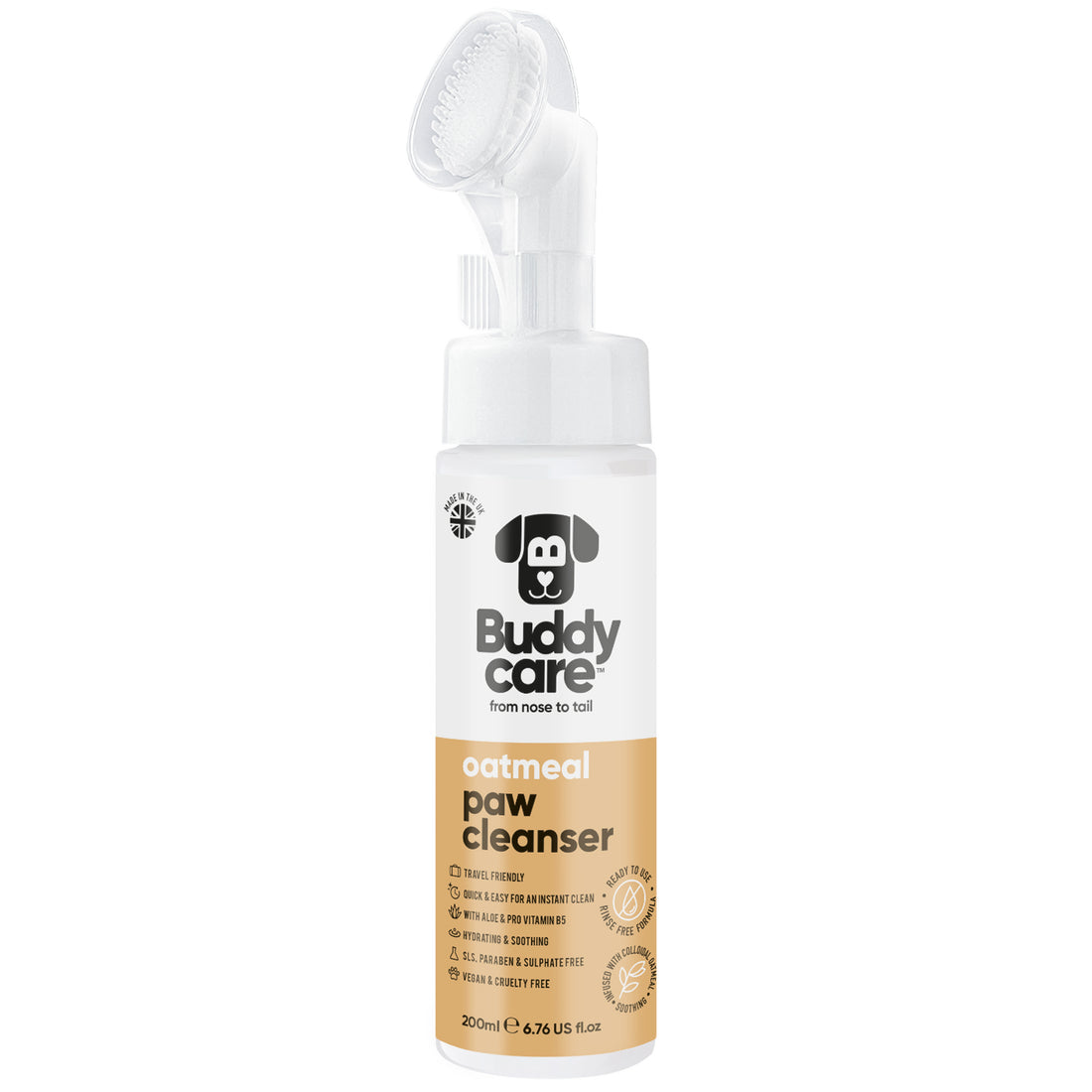 Paw Cleanser with Applicator - Oatmeal - 200ml