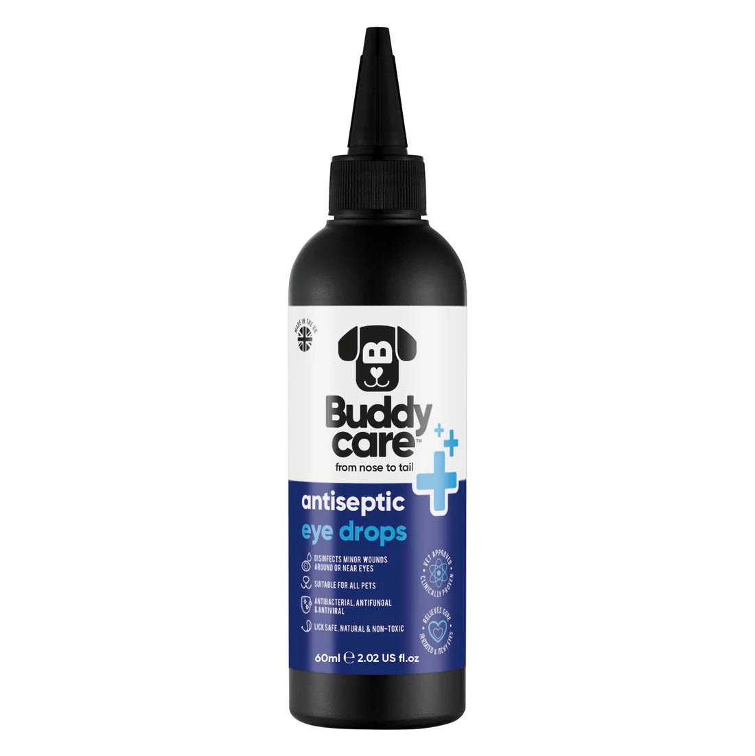 BuddyCare Pet Antiseptic Eye Drops - 60ml / 2 fl oz