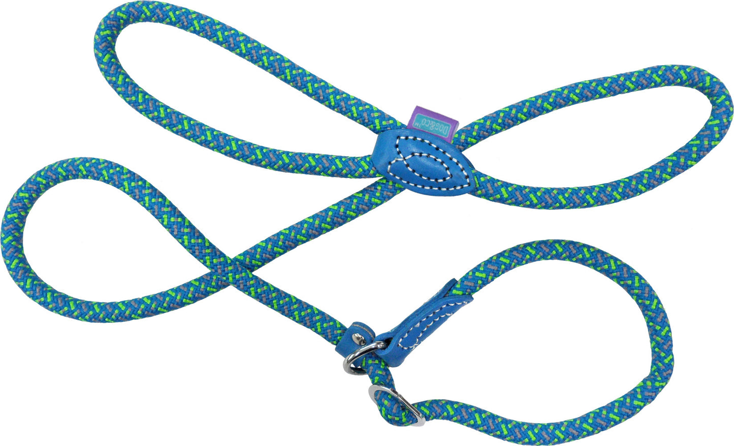 D&C Rope Slip Blue/Lime Lead 13mm 60"
