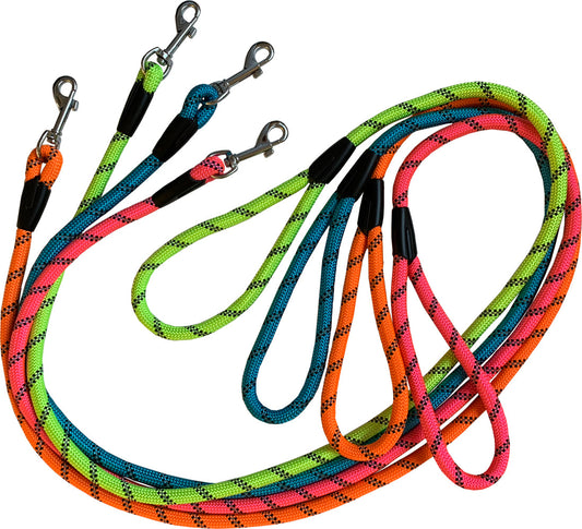 D&C Rope Slip Brightly Coloured Lead 10mm 48"