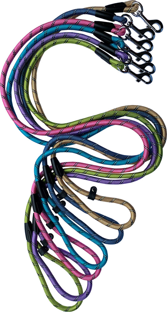 D&C Pastel Coloured Rope Slip Lead 10mm 48"