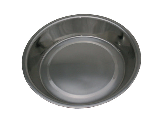6" Shallow Stainless Steel Puppy Dish