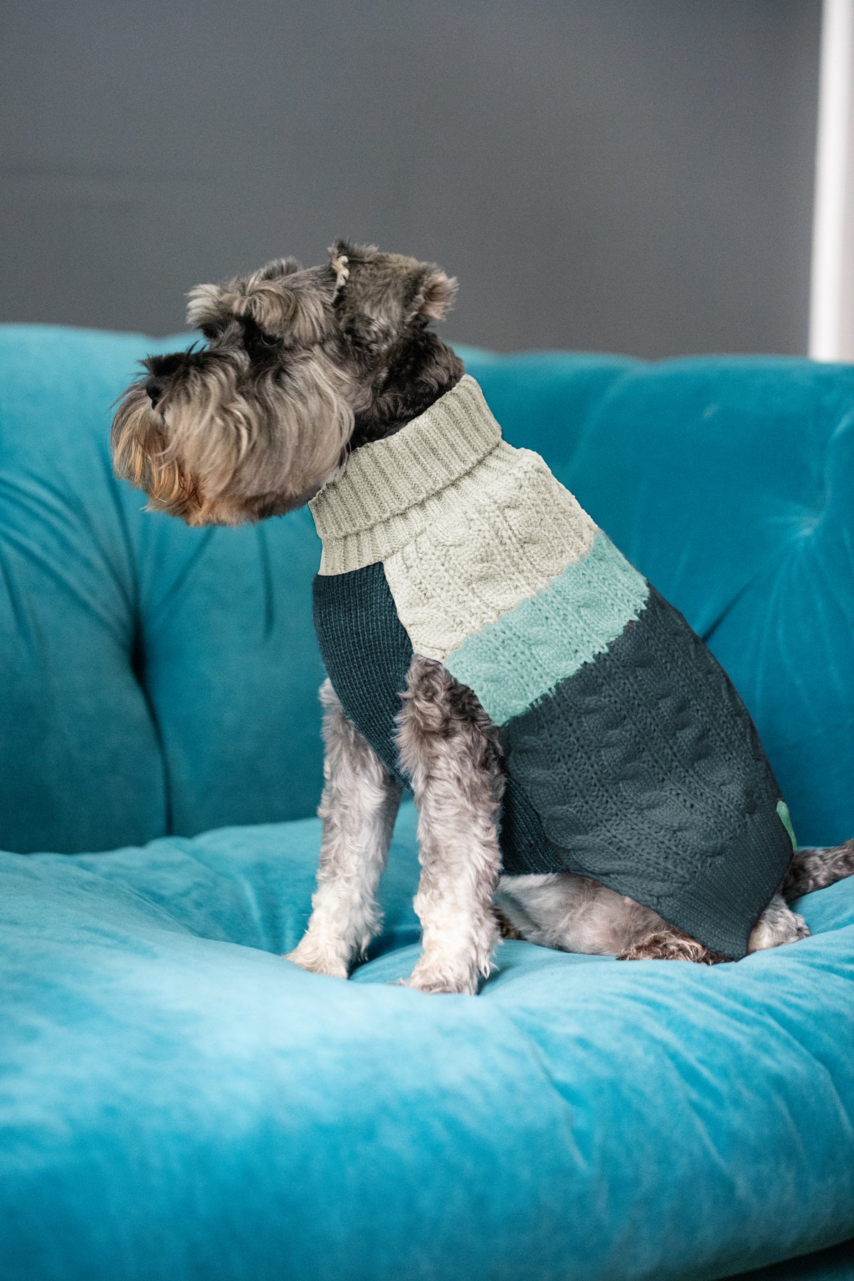 Sotnos Colour Block Aqua Jumper XL