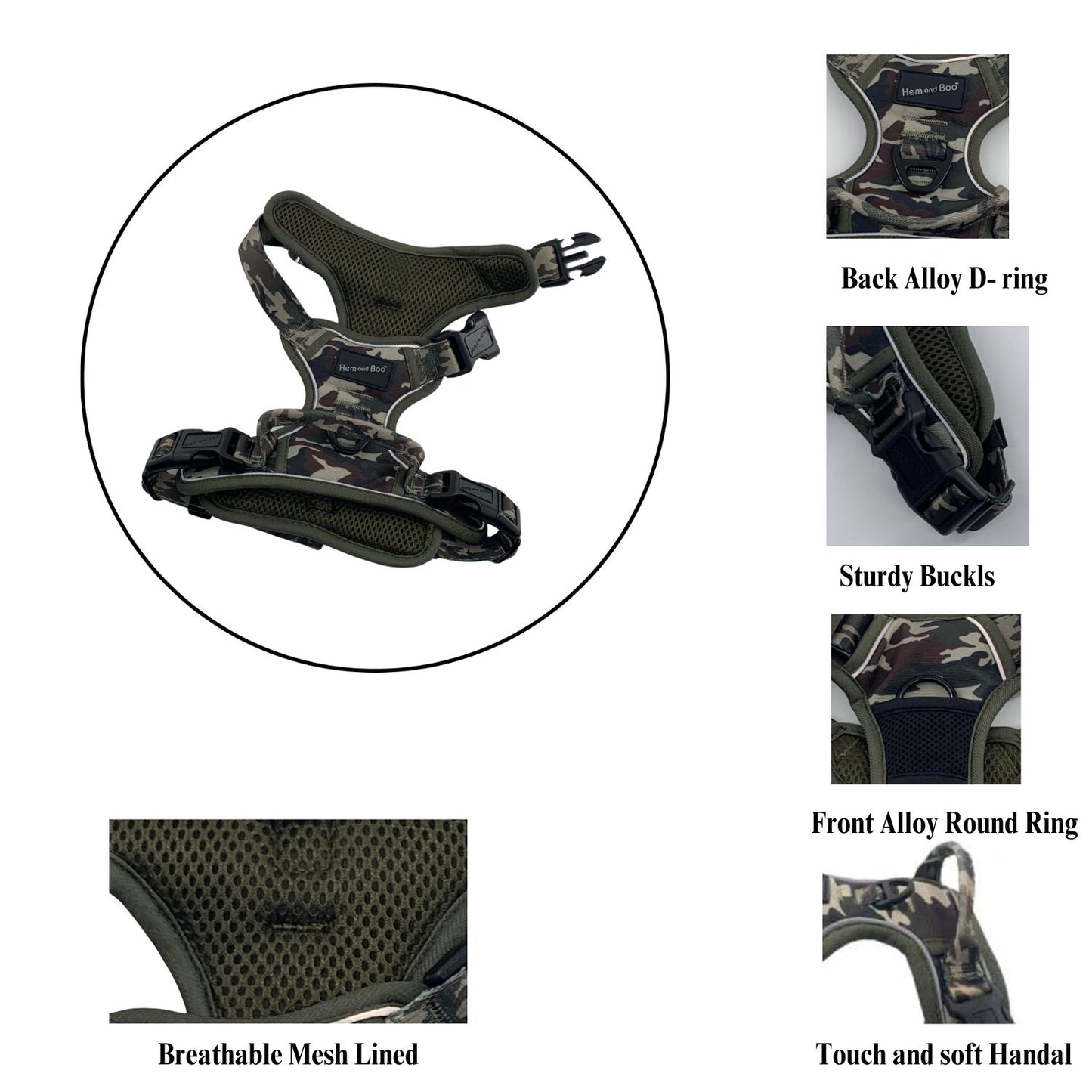 Large Sports Harness Camo