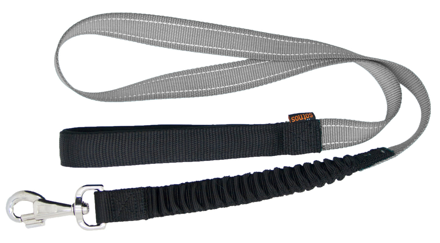 Sotnos Anti Jolt Bungee Lead for Dogs - Grey