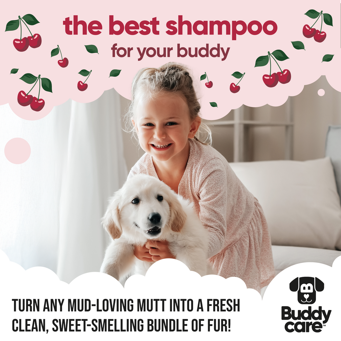 Buddy Care Dog Shampoo - Black Cherry - 5L / 1.32 Gal