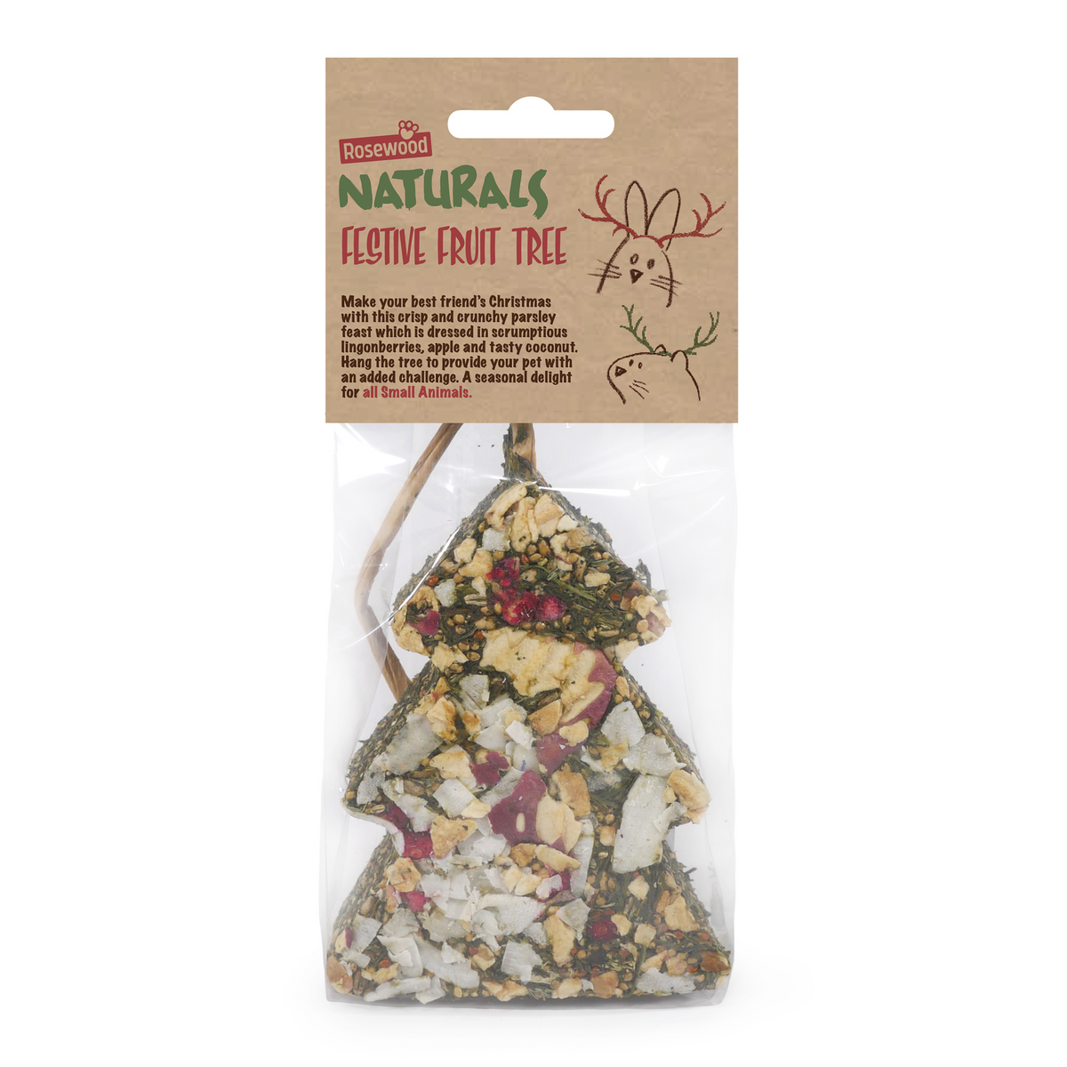 Small Animal Christmas - Rosewood Naturals Festive Fruit tree