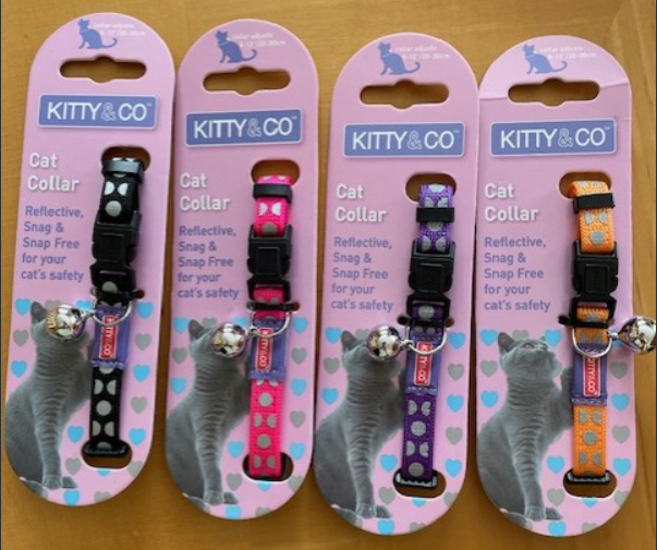 Reflective Spotty Cat Collar