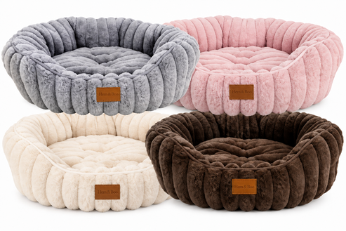 Hem&Boo Supersoft Oval Dropped Front Pet Bed