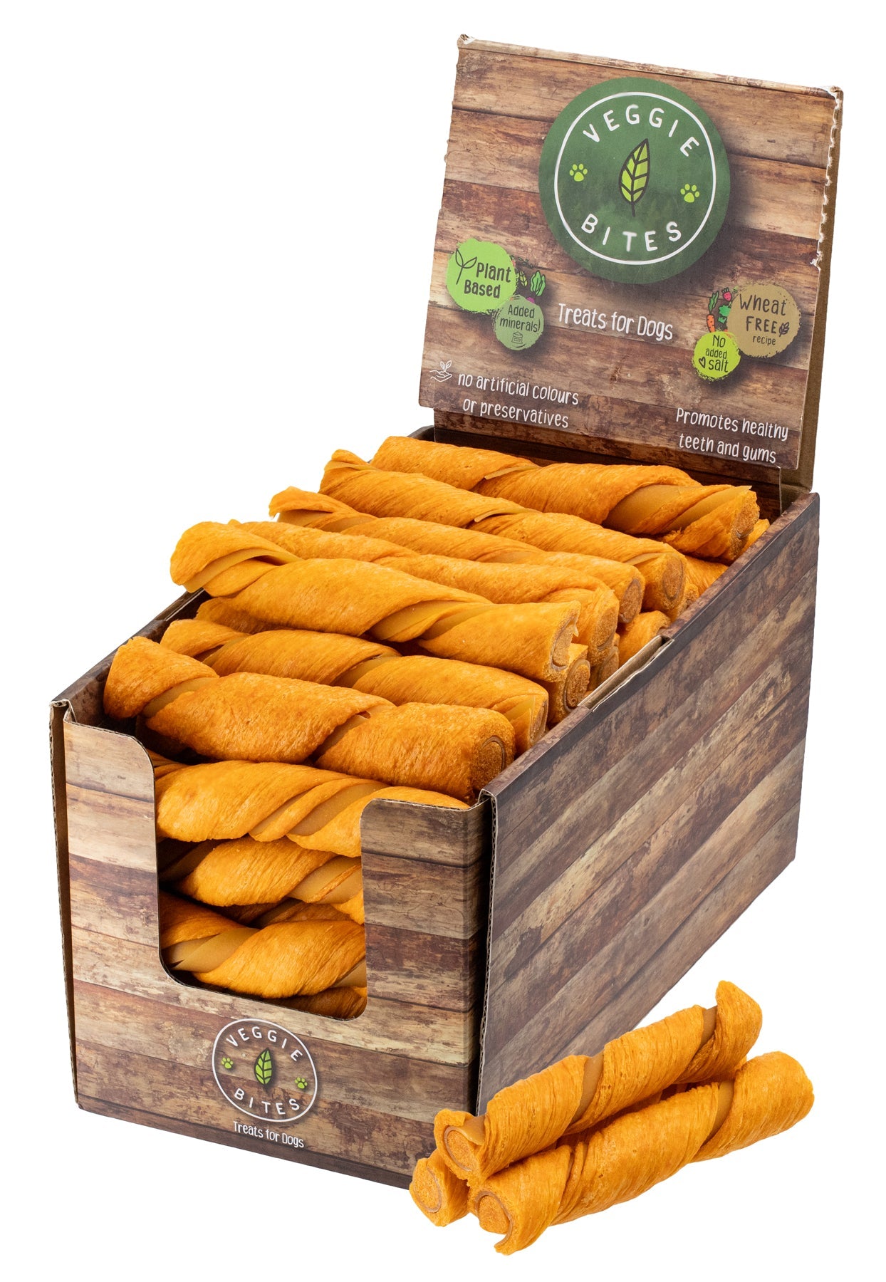 Veggie Bites Carrot Puffed Twisted Sticks 2kg x52 Pieces