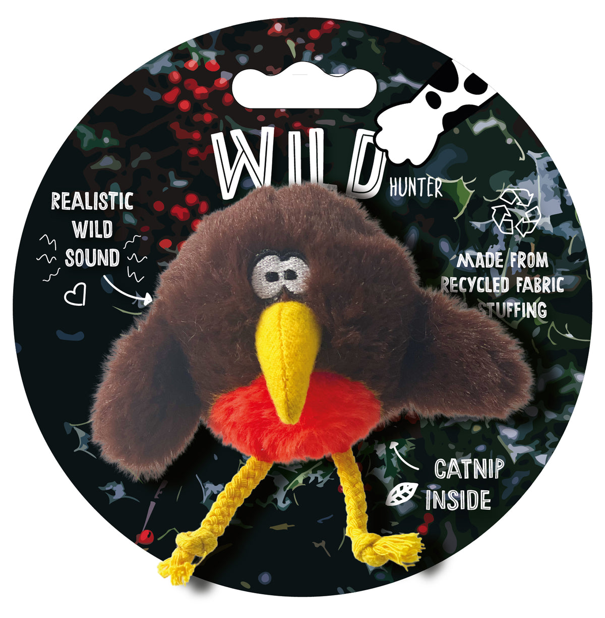 Wild Hunter Christmas Robin Catnip Cat Toy