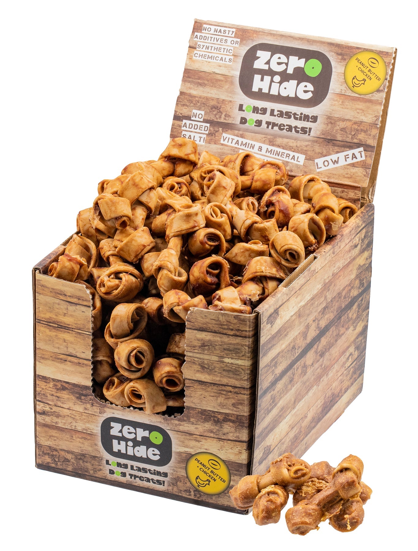 Zero Hide Peanut Butter Mini Knots x130 Pieces