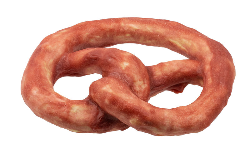 Zero Hide Collagen Salmon Pretzels 0.8kg with Display Box x16 Pieces