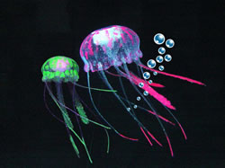 Jellyfish Twin Pack Red/Green Glowing Effect