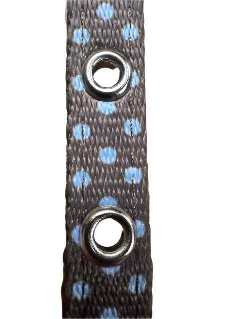 Polka Dot Nylon Collar Brown Small