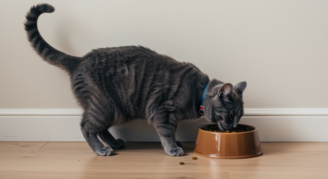 Cat eating