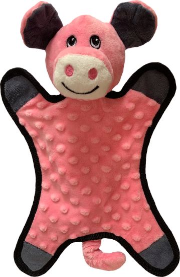 Flattie Farm Animal Dog Toy