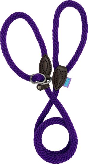 Soft Touch Rope Slip Lead Purple 14mm 60"