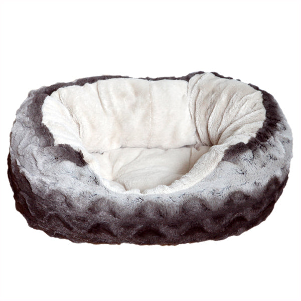 32" Grey & Cream Snuggle Bed