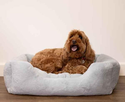 Rosewood Fur Blue Box Bed - Small