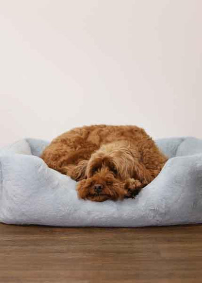 Rosewood Fur Blue Box Bed - Small