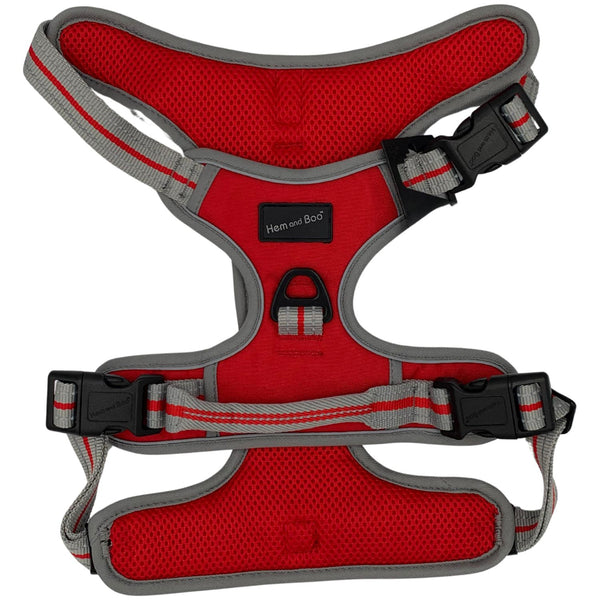 Hem and Boo Red Reflective Sports Dog Harness