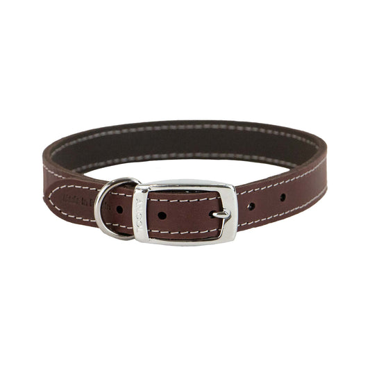 26" Plain Sewn Collar Ox Blood Size 8