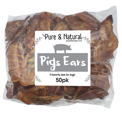 Pure & Natural Pigs Ears Bag x50