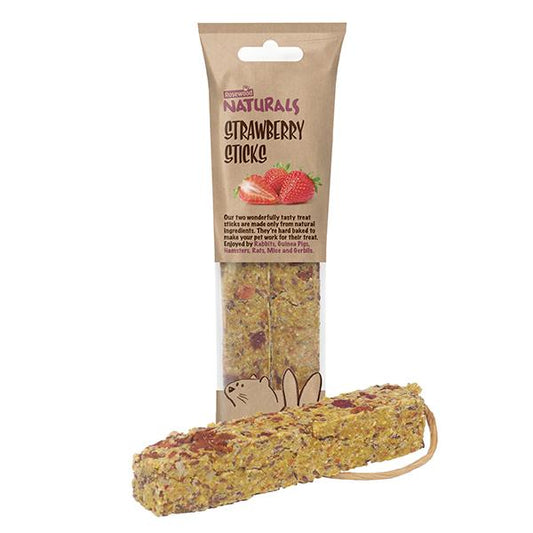 Naturals - Strawberry Sticks 140g 2 Pack