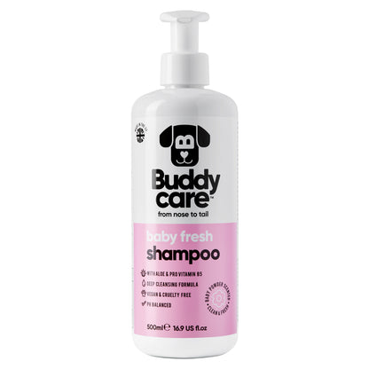 Buddy Care Dog Shampoo - Baby Fresh - 500ml / 16.9 fl oz