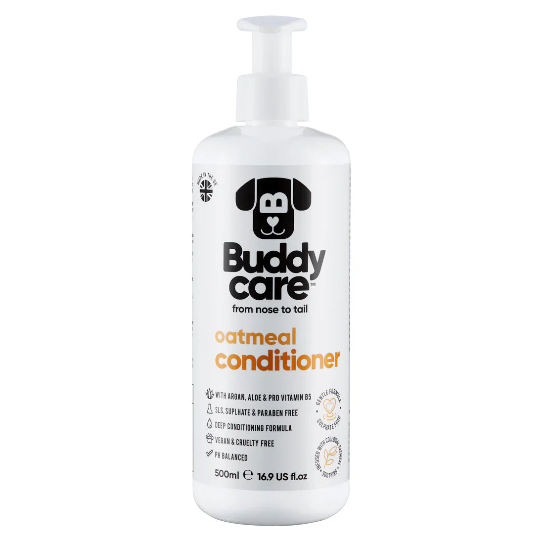 Buddy Care Dog Conditioner - Oatmeal - 500ml / 16.9 fl oz