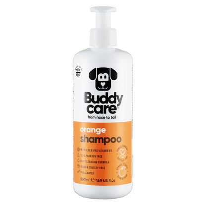 Buddy Care Dog Shampoo - Orange - 500ml / 16.9 fl oz