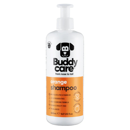 Buddy Care Dog Shampoo - Orange - 500ml / 16.9 fl oz