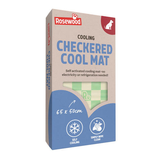 Green Checkered Cool Mat - Medium