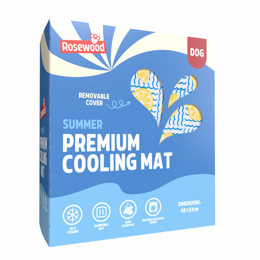 Rosewood Premium Dog Cooling Mat and Cover - 53 x 68cm