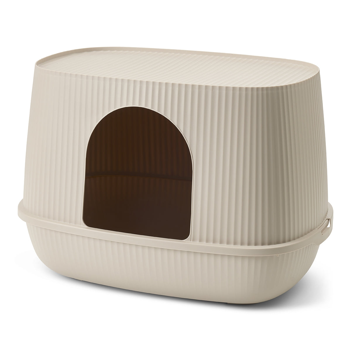 Savic Moona Covered Cat Litter Tray- Mocha