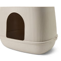 Savic Moona Covered Cat Litter Tray - Mocha