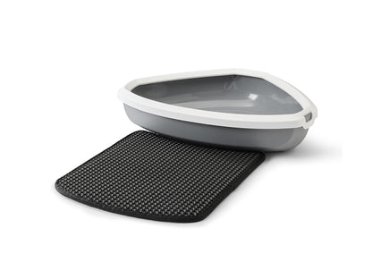 Savic Nestor Corner & Rincon Cat Litter Catcher Mat - black