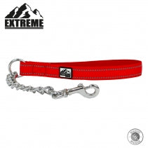 Extreme Padded Heavy Chain Lead Red 50cm